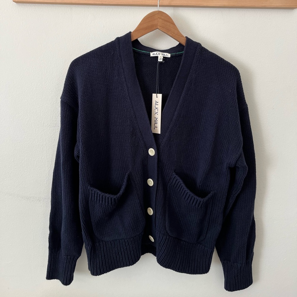 Alex Mill Emma Cardigan Navy - Picture 4 of 12